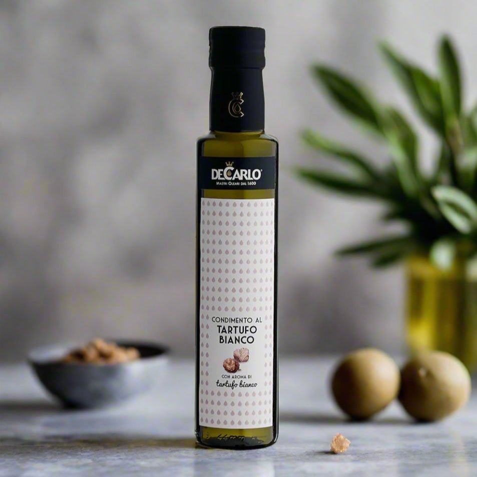 HUILE D'OLIVE EXTRA VIERGE À LA TRUFFE BLANCHE - CIAO PASTA - EXTRA VIRGIN OLIVE OIL WITH WHITE TRUFFLE - POUILLES - PUGLIA
